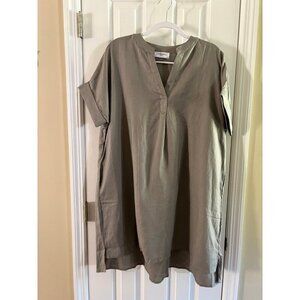 Carly Jean Los Angeles Linen Shirt Dress Medium Large NEW